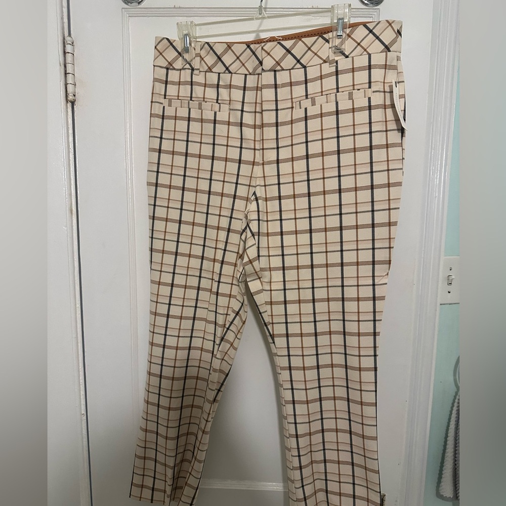 Anthropologie Plaid Pants- Size 12- NWT